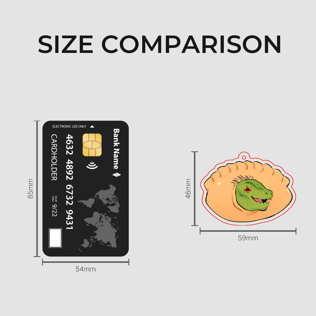Dorohedoro Caiman Gyoza - Acrylic Keychain